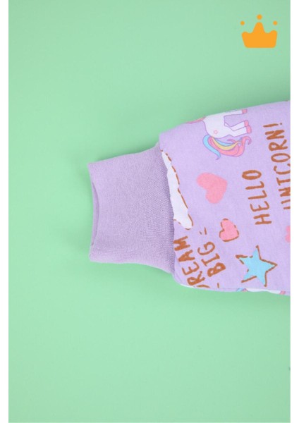 2-9 Yaş 2.5 Tog Kalın Elyaf Dolgulu Premium Kalite Çocuk Uyku Tulumu Mor Unicorn 23504 indirimleri