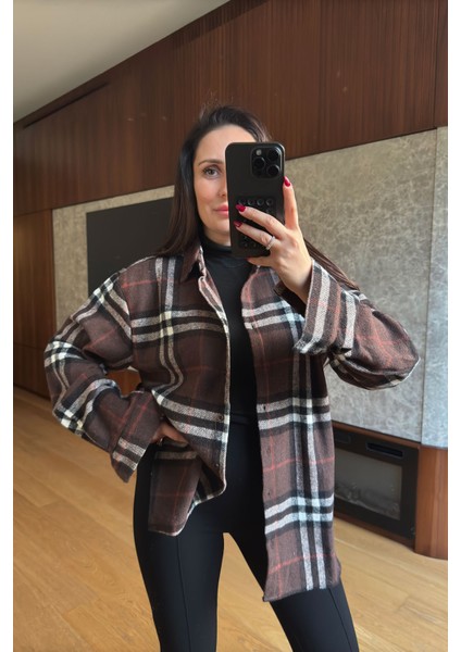 Ekose Kalın Oduncu Gömlek- Kahverengi modelleri