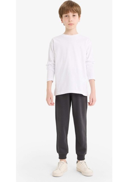 Erkek Çocuk Beli Lastikli Okul Jogger Eşofman Altı