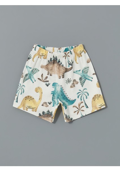 Yeni Sezon Dinozor Baskılı Erkek Bebek Pijama Alt