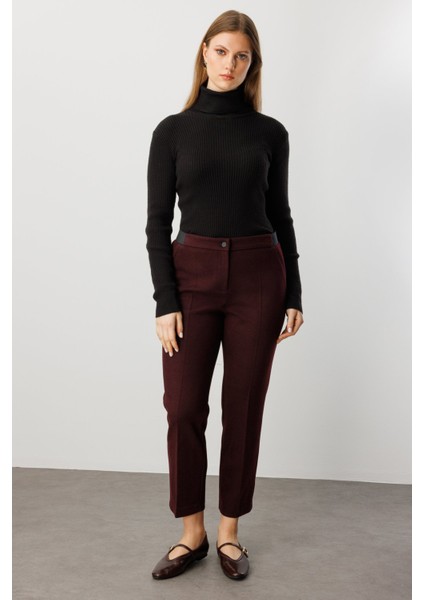 Beli Kalın Lastikli Dar Paça Pantolon 1019-26K