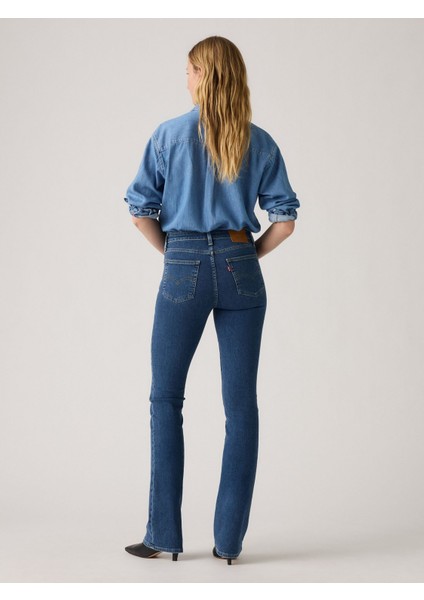 725 High Rise Bootcut Trıangle Exploratı Kadın Mavi Jean Kot Pantolon 18759-0234 modelleri