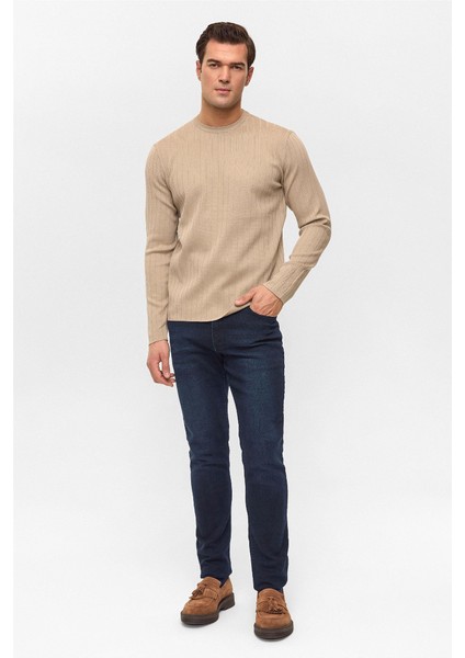 Desenli O Yaka Uzun Kol Trikol Erkek Kazak TR2013700482 fırsatları