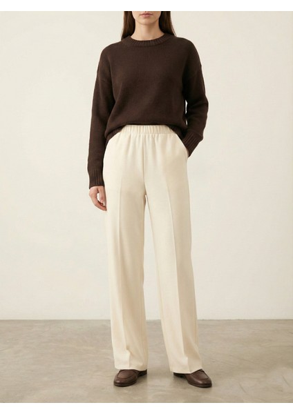 Düz Paça Atlas Pantolon-Krem fiyatları