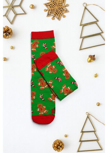 Yılbaşı Temalı Pamuklu Çorap