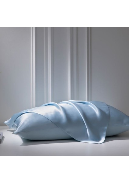Antibakteriyel Terletmeyen Ipek Saten Yastık Kılıfı 2'li 50X70 Mavi fiyatları