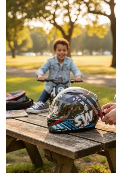 SWAY SW 815K Motosiklet E Bisiklet Elektrikli Scooter Çocuk Kaskı fiyatları