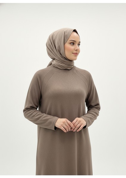 Reglan Kol Contalı Elbise-Vizon