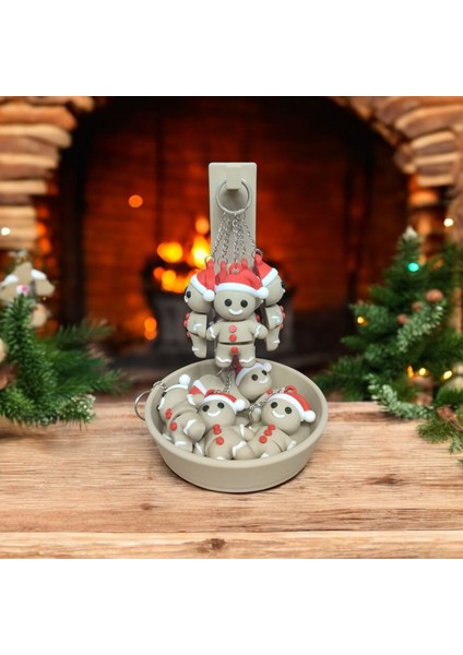 Kurabiye Adam Zencefilli Kurabiye Adam Hareketli Anahtarlık 4 Adet