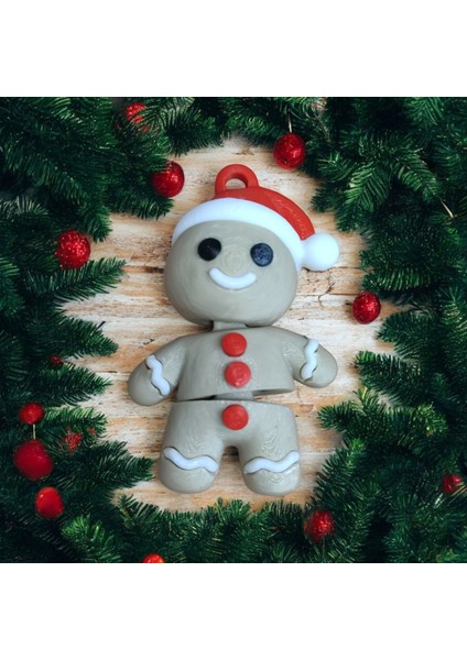 Kurabiye Adam Zencefilli Kurabiye Adam Hareketli Anahtarlık 4 Adet modelleri