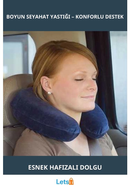 Şişme Araç Boyun ve Seyahat Yastığı
