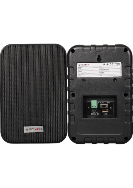 Magicvoice F-LHY4A 4 Inç 10 cm Hat Trafolu Duvar Tipi Sütun Okul Cami Hoparlör 10W Rms 150W Peak Mp3 USB Uyumlu Çiftli Takım Set modelleri