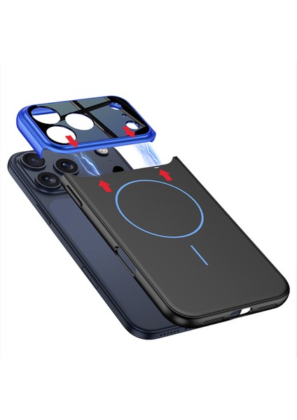 Apple iPhone 17 Pro Kılıf M-Safe Şarj Özellikli Çift Parçalı Zore Napoli Kapak indirimleri