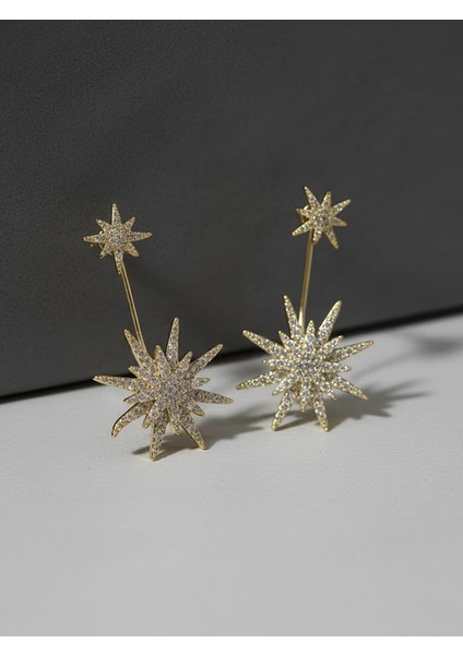 Göz Alıcı Sarkıntılı Yıldız Patlaması Zirkon Küpe fiyatları