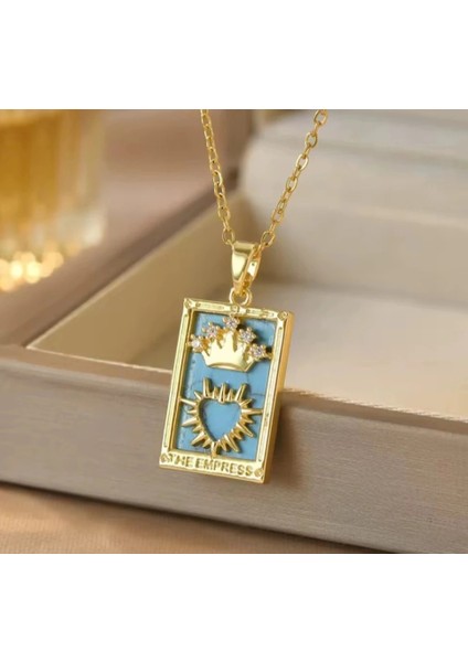Empress Kraliçe Tarot Çelik Kolye fiyatları