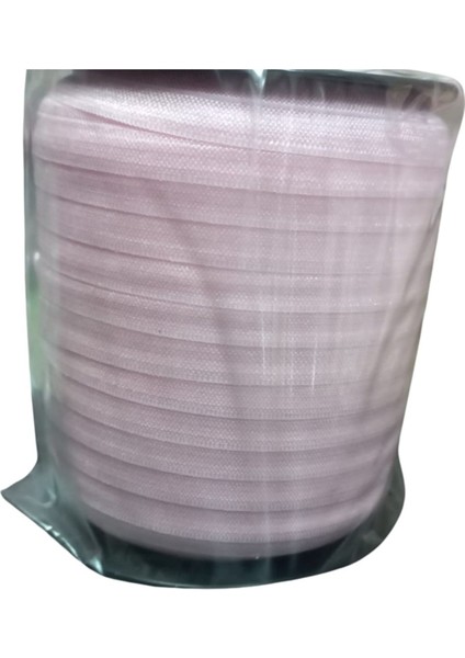 Çamaşır Lastiği Düz 1 cm 1 Metre Açık Pembe
