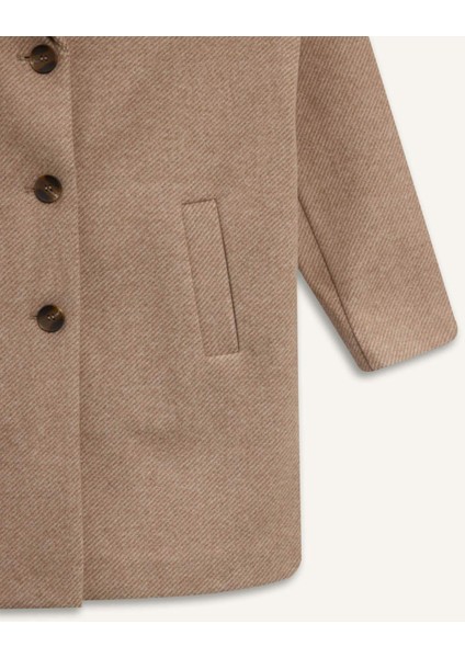 Kız Çocuk Ceket Yaka Düğmeli Parka E9735A825AU