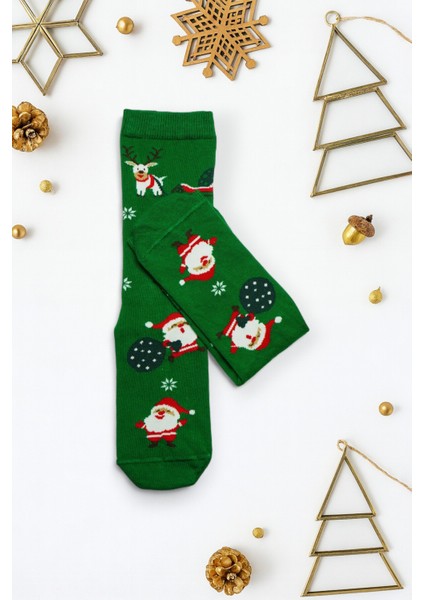 Yılbaşı Temalı Pamuklu Çorap