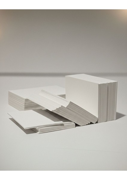 Boş Kelime Kartları Etiket 5X8CM 100 Adet Boş Kart Boş Kartvizit