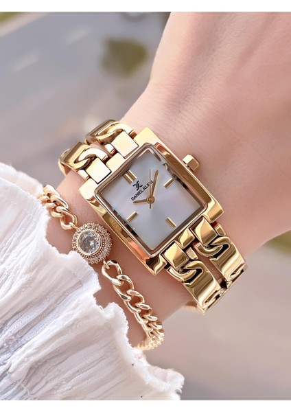 Çelik Kordon 30 mt Suya Dayanıklı Kadın Kol Saati+Bileklik BF.GF.10821.2