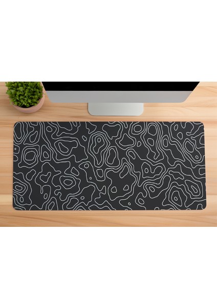 Topographic Flow 70X30 3mm Kalınlık Premium Gaming Oyuncu Mousepad, Anti Slip Xxl Mouse Pad indirimleri