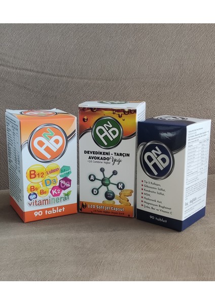 3.lü Avantaj Paketi Multivitamin, Kombine Yaglar ve Bor Kolejen Süper Paket