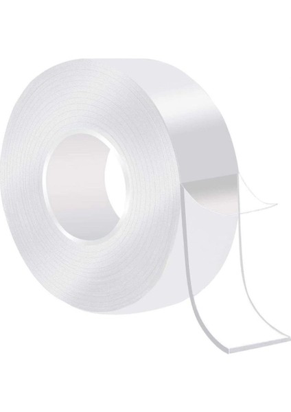 Ultra Güçlü Çift Taraflı 2 mt x 3 cm Çift Taraflı Nano Bant