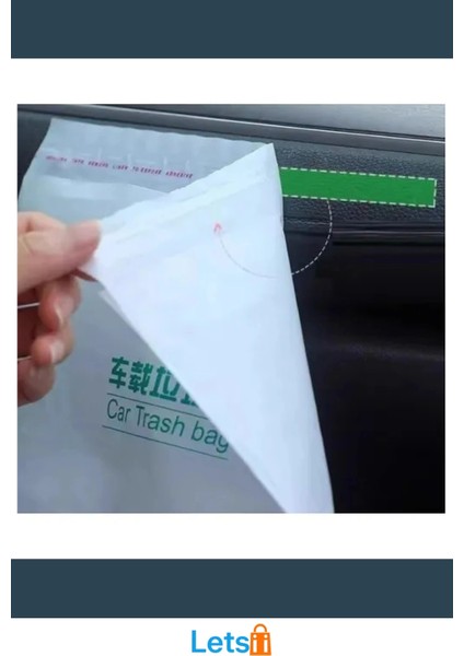 Su Geçirmez Yapışkanlı Oto Araba Çöp Poşeti 20 Adet modelleri