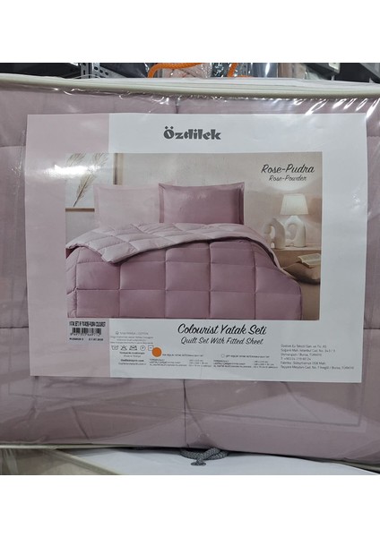 Tek Kişilik Ranforce Yatak Seti Rose Pudra fiyatları