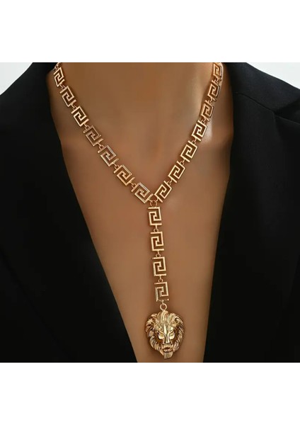 Set.up Kaplan Model Uzun Tasarım Kolye