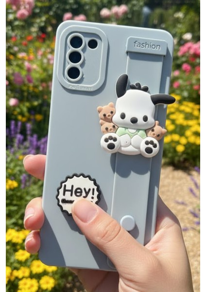 Samsung S20FE Uyumlu Kılıf Mavi Renk 3D Figürlü Darbe Emici Yumuşak Silikon Kapak