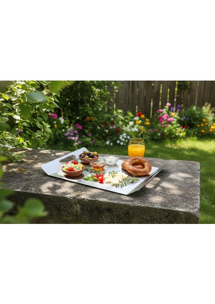 20X30CM Metal Lüks Sunum Tepsisi