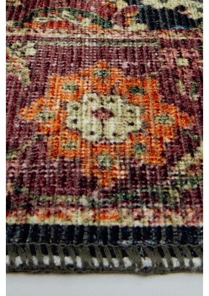 Norm Halı Allure 61-050 Siyah Eskitme Halı Etnik Otantik Dokuma Şönil Yıkanabilir Salon Halısı modelleri