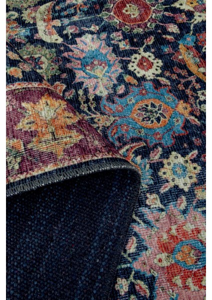 Norm Halı Allure 61-050 Siyah Eskitme Halı Etnik Otantik Dokuma Şönil Yıkanabilir Salon Halısı fırsatları