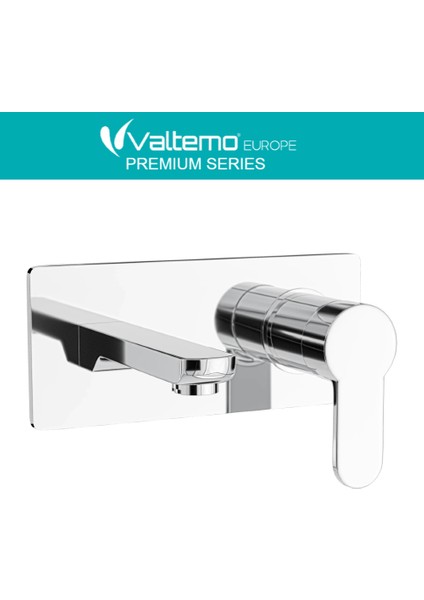 | Valtemo Teos Square Krom Ankastre Lavabo Bataryası