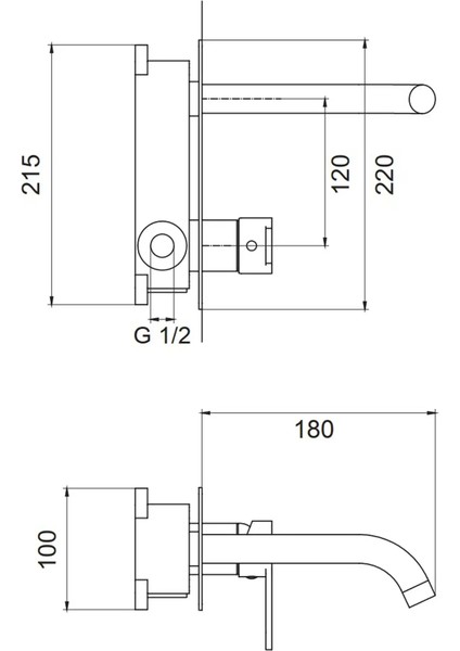 | Valtemo Teos Square Krom Ankastre Lavabo Bataryası modelleri