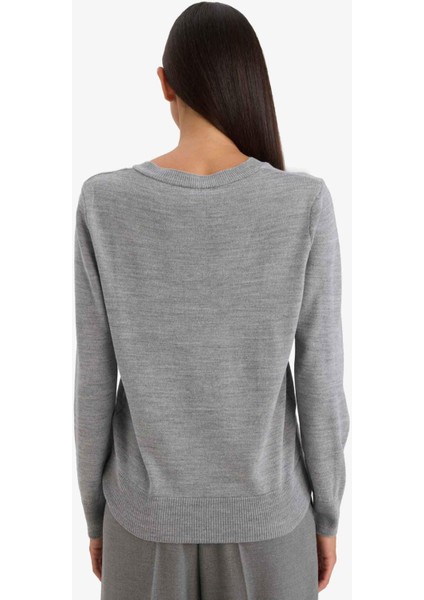 Relax Fit V Yaka Triko Kazak C4024AX25WN