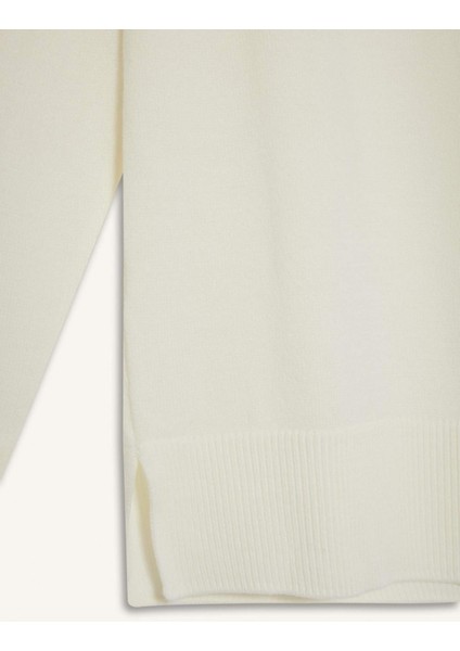 Relax Fit Bisiklet Yaka Basic Düz Triko Kazak I6913AZ25WN