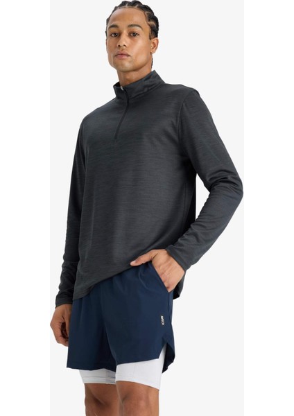 Fit Slim Fit Dar Kesim Sporcu İçi Taytlı Kısa Paça Şort E9365AX25AU