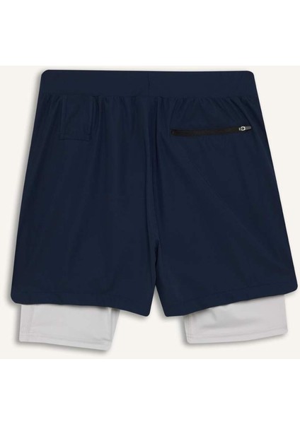 Fit Slim Fit Dar Kesim Sporcu İçi Taytlı Kısa Paça Şort E9365AX25AU