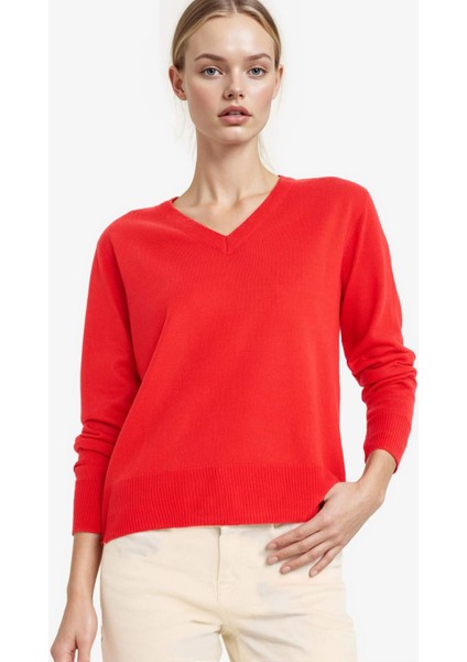 Relax Fit V Yaka Triko Kazak