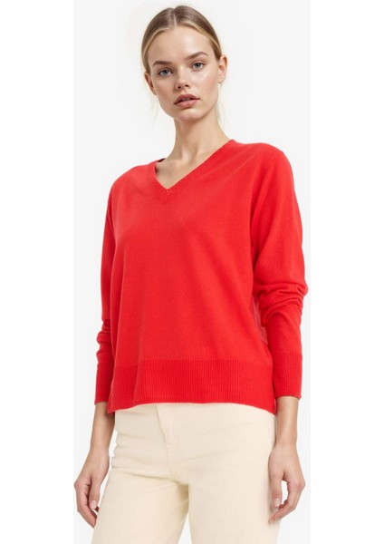 Relax Fit V Yaka Triko Kazak