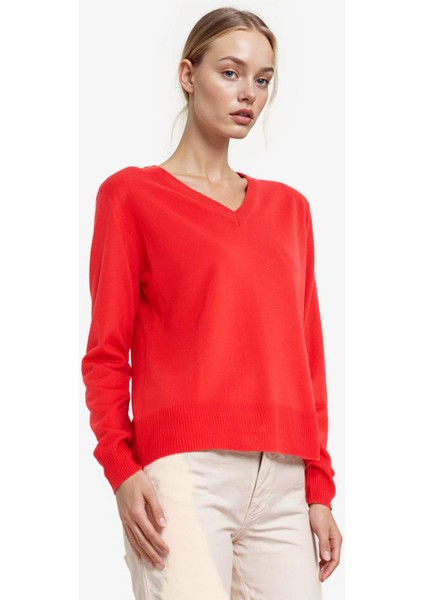 Relax Fit V Yaka Triko Kazak