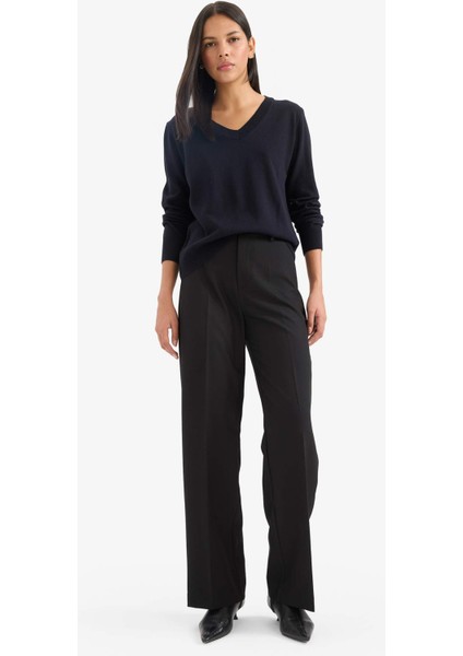 Relax Fit V Yaka Triko Kazak