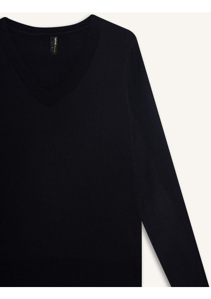 Relax Fit V Yaka Triko Kazak