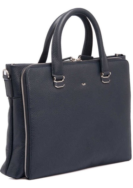 Lacivert Hakiki Deri Erkek Evrak Çantası - S1EV00021404-A38