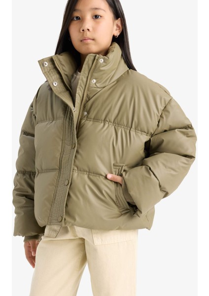 Kız Çocuk Fermuarlı Şişme Mont E8607A825AU