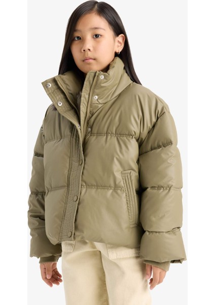 Kız Çocuk Fermuarlı Şişme Mont E8607A825AU