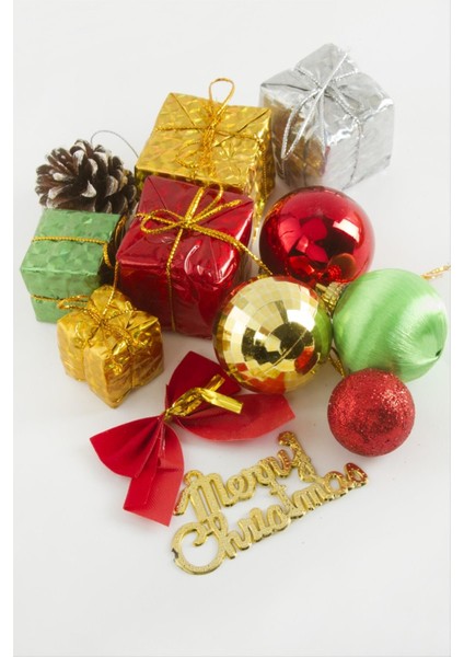 Artsviva 13 Adet Karışık Yılbaşı Ağaç Süsü