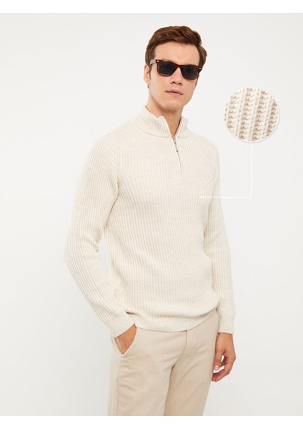 Yeni Sezon Dik Yaka Uzun Kollu Erkek Triko Kazak